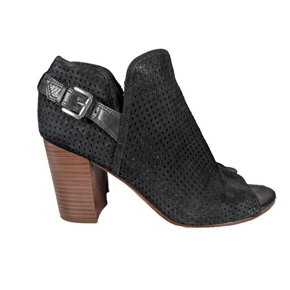 Sam Edelman Shoes - Sam Edelman Easton Black Suede Bootie Sz 11 Western Cowgirl Festival